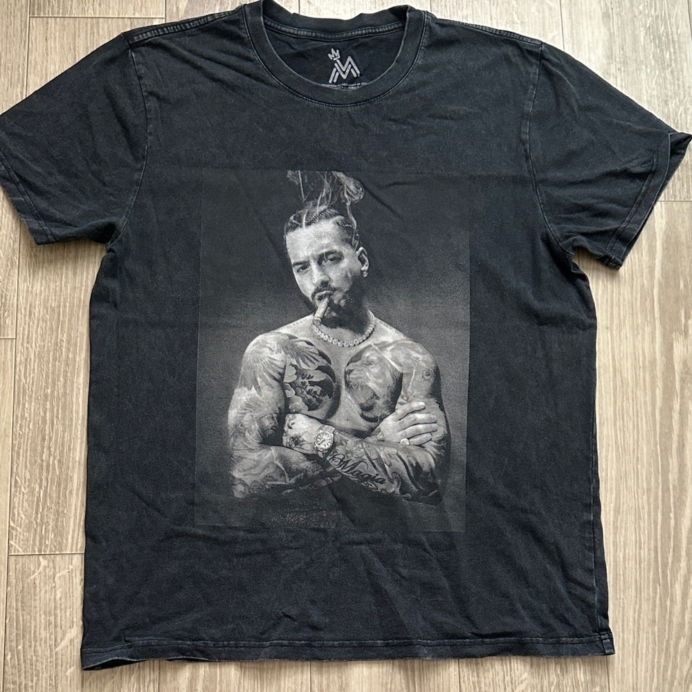 Maluma Men's Black Graphic T-Shirt